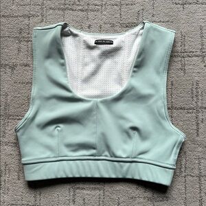 Oiselle Flyout Bra Mist (minty green) size 2 with pocket